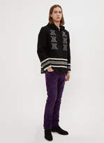 Thumbnail for your product : Saint Laurent Slim-Fit Corduroy Pants in Purple