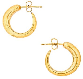 KHIRY Tiny Nude Khartoum Hoop Earrings - ShopStyle