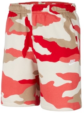 red camo nike shorts