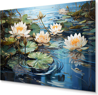 Red Barrel Studio Canada Lakeside Tranquility II - Floral Metal Wall Decor