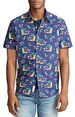 Polo Ralph Lauren Classic Fit Tropical Short-Sleeve Shirt - ShopStyle Big &  Tall Clothing