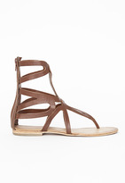 Thumbnail for your product : Missguided Tan Gladiator Sandals