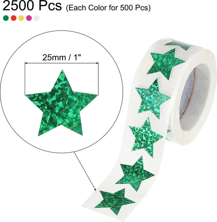 Unique Bargains 2 Roll Star Stickers DIY Adhesive Sparkling Labels 500  Count/Roll - 1 Inch - ShopStyle Trays & Platters