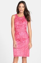 Thumbnail for your product : Sue Wong Sleeveless Embroidered Tulle Dress