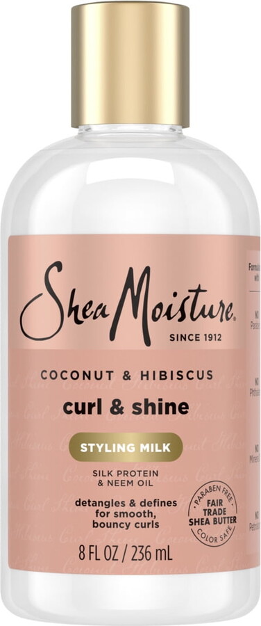 Shea Moisture SheaMoisture Curl & Style Milk Coconut & Hibiscus with Silk Protein & Neem Oil, 8 oz