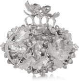 Thumbnail for your product : Alexander McQueen Oval silver-tone box clutch