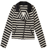 Thumbnail for your product : Forever 21 GIRLS Striped Moto Jacket