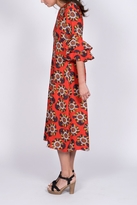 Thumbnail for your product : Traffic People Red Floral Midi Dress