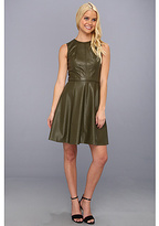 Thumbnail for your product : Vince Camuto Faux Leather Fit & Flare Dress