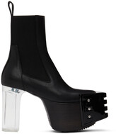 Thumbnail for your product : Rick Owens Black Grilled Platform Boots