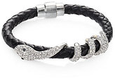 Thumbnail for your product : ABS by Allen Schwartz Snake & Braided Leather Bracelet