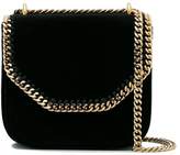 Thumbnail for your product : Stella McCartney Black Falabella velvet cross body bag