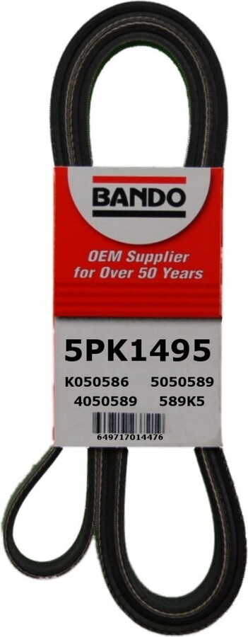 Bando USA 5PK1495 Serpentine Belt Fits select: 1997-2000 CHRYSLER SEBRING, 1998-2000 DODGE AVENGER