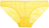 Thumbnail for your product : Elle Macpherson Intimates 1977 floral-lace and stretch-mesh briefs