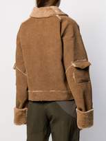 Thumbnail for your product : Han Kjobenhavn Faux fur-trim corduroy jacket