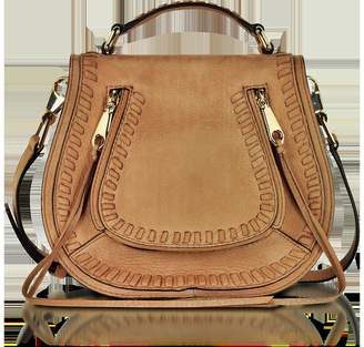 Rebecca Minkoff Vanity Almond Leather Small Saddle Bag