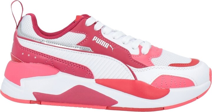 puma black red shoes