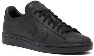 black converse shoes leather