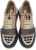 Thumbnail for your product : Burberry Beige Check Ramsay Sneakers