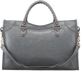 Thumbnail for your product : Balenciaga Giant 12 Rose Golden City Bag, Gris Tarmac
