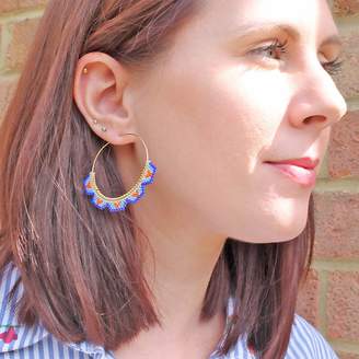LeJu London Hoop Earrings in Bright Colors