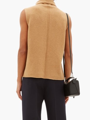 The Row Beriko Sleeveless Roll-neck Cashmere Sweater - Camel