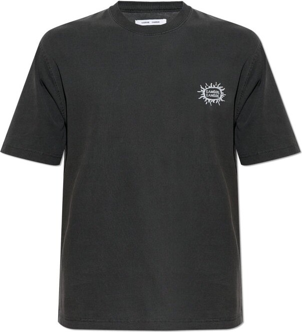 Samsoe & Samsoe Sagergei Logo Print T-Shirt