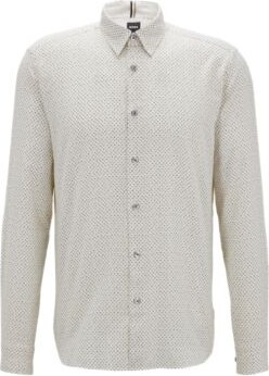 HUGO BOSS Regular-fit shirt in Awatti-cotton flannel