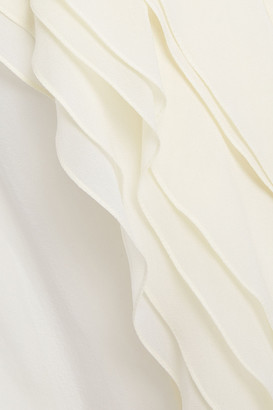 Lanvin Ruffled Silk-blend Top