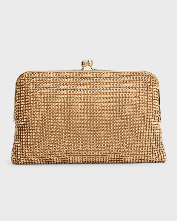 Whiting & Davis Dimple Embellished Mesh Clutch Bag ShopStyle