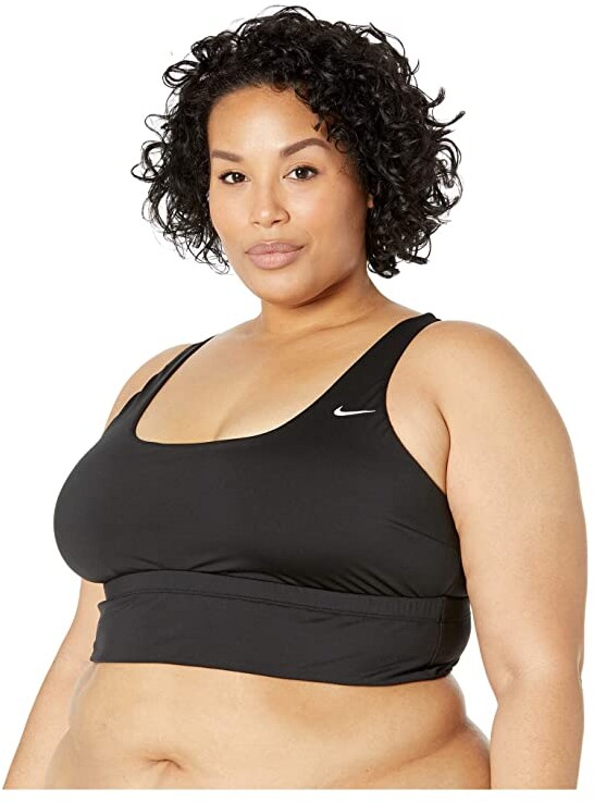Nike Plus Size Essential Scoop Neck Midkini Women's Swimwear - ShopStyle