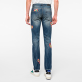 Thumbnail for your product : Paul Smith Men's Vintage-Wash Embroidered Paisley Jeans