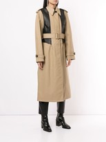 Thumbnail for your product : Alexander Wang Textured Panel Trench Coat