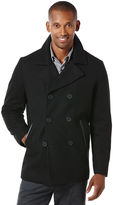 Thumbnail for your product : Perry Ellis Peacoat with Trim Jacket