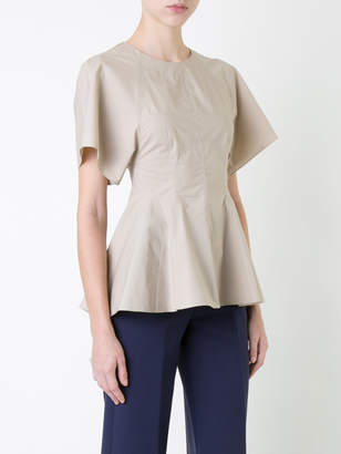 Alexander Wang T By flared trim blouse