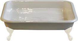 Panorama 42" Cast Iron Square Shower Pan with tub legs