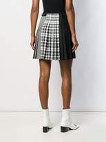 Thumbnail for your product : Le Kilt check print panelled skirt