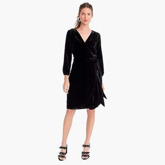 J crew velvet wrap dress Clearance