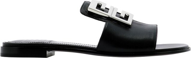 Shop Givenchy 4G Sandals in Denim