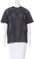 Thumbnail for your product : Neil Barrett Short Sleeve Mesh Top w/ Tags
