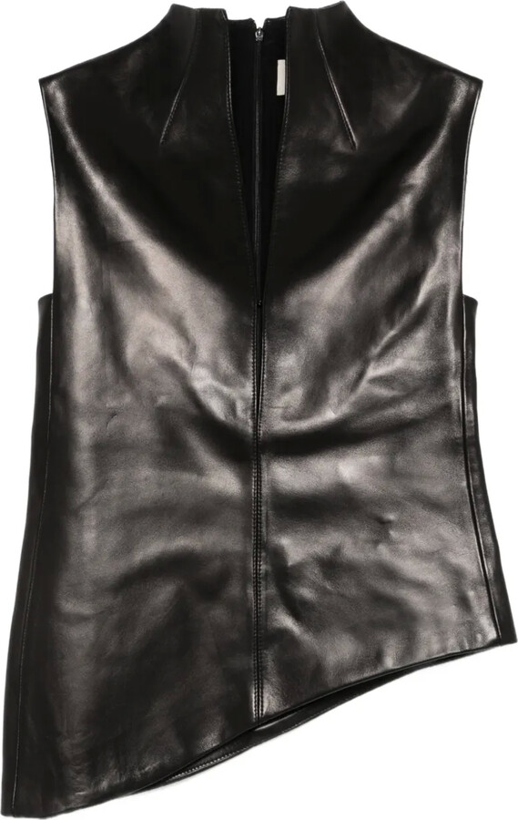 KHAITE Von high-neck asymmetric top