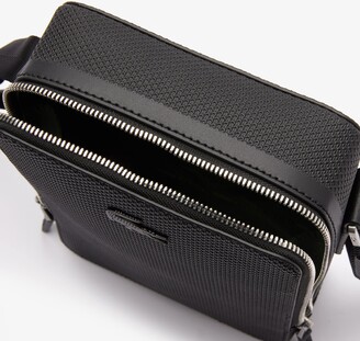 Lacoste Men's Logo Vertical Camera Bag, Black, One Size
