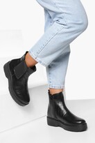 Thumbnail for your product : boohoo Croc Platform Chunky Chelsea Boots