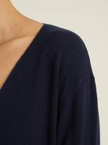 Thumbnail for your product : Roche Ryan Deep V Neck Cashmere Sweater - Womens - Navy
