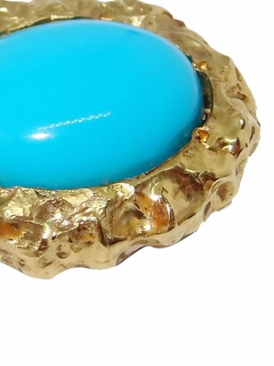 SUSANNAH KING 9kt Yellow Gold Turquoise Pendant Necklace