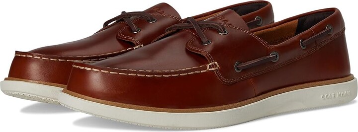 Cole Haan Grand Crosscourt Boat Shoe Men's Lace-up Boots British Tan/Dark Chocolate/Ivory : 10.5 D - Medium, Leather