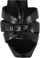 Thumbnail for your product : Saint Laurent Tribute croc-effect leather sandals