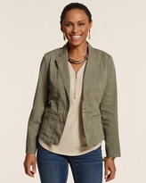 Thumbnail for your product : Chico's Casual Cotton Blazer