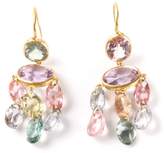Thumbnail for your product : Marie Helene De Taillac 22kt yellow gold 'Gabrielle' tourmaline earrings