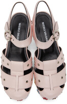 Thumbnail for your product : Nicole Saldaña SSENSE Exclusive Pink Flower Cici Sandals